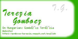 terezia gombocz business card